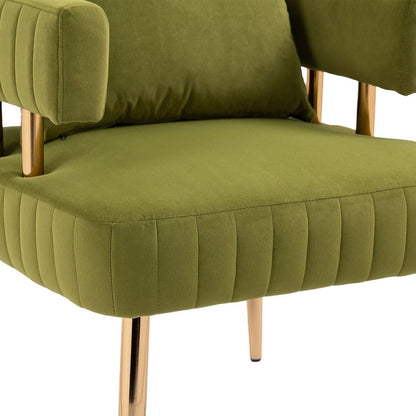 Accent Chair, leisure single chair with Golden feet