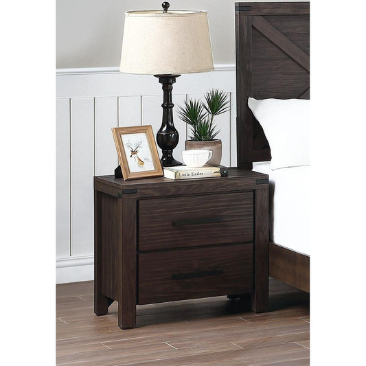 Bedroom Furniture Simple Nightstand Drawers Bed Side Table Solidwood