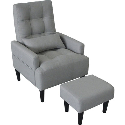 Redde Boo modern living room leisure sofa chair design gray fabric home adjustable cozy soft chair