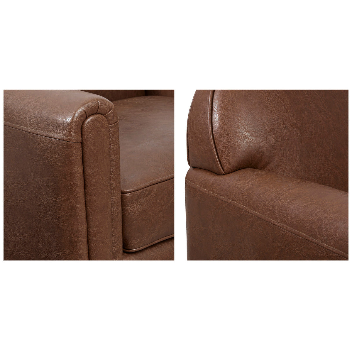 Archer Faux Leather 360 Degree Swivel Arm Chair