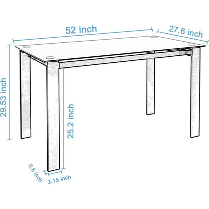 7-piece dining table set, dining table and chair