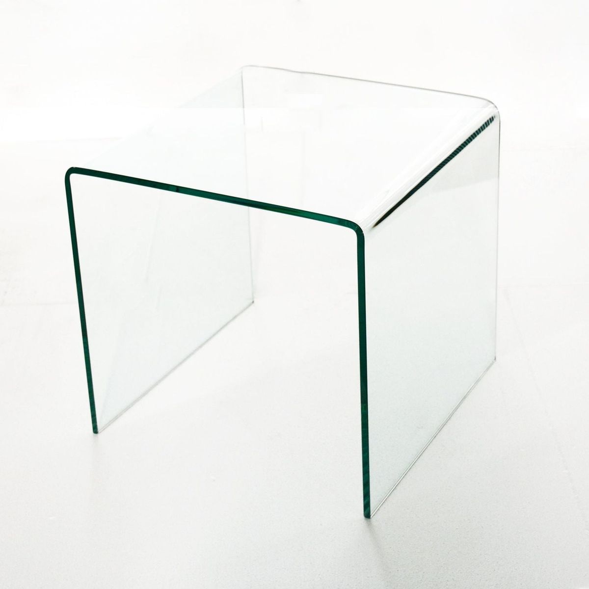 Small Clear Glass Side & End Table, Tempered Glass End Table Small Coffee Table