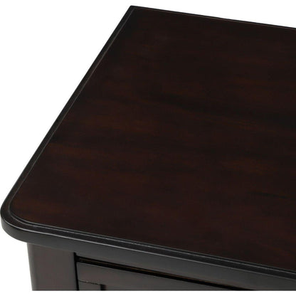 Narrow Console Table, Slim Sofa Table with Three Storage Drawers and Bottom Shelf for Living Room, Easy Assembly (Espresso) - Streamdale Furniture