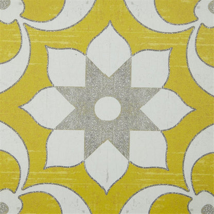 Tuscan Tiles Distressed Yellow Medallion 3-piece Wall Decor Set