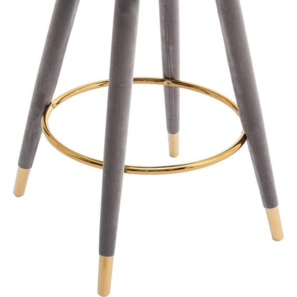 Counter Height Bar Stools Set of 2 for Kitchen Counter Solid Wood Legs with a fixed height of 360 degrees