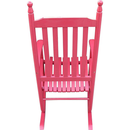 wooden porch rocker chair Red