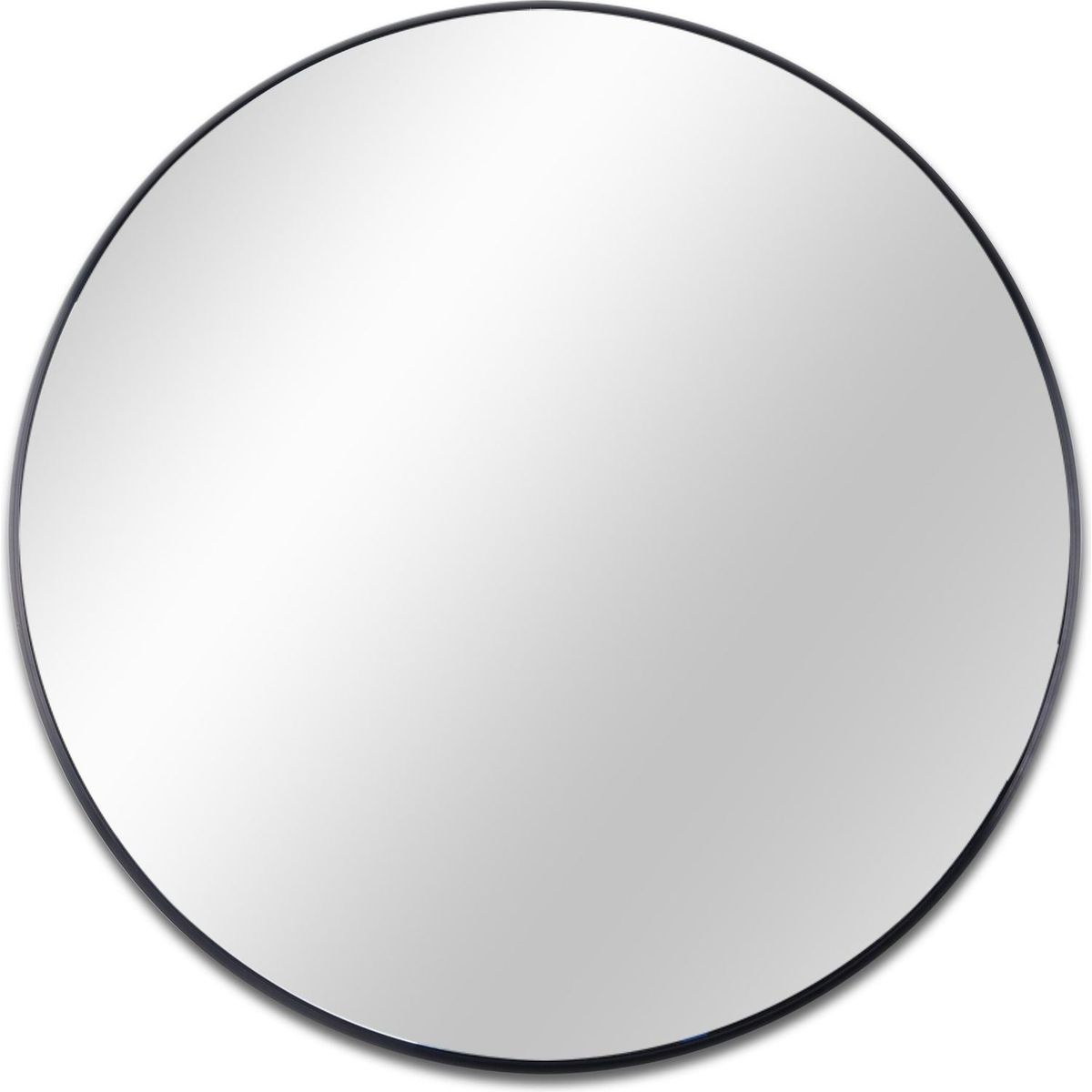 Round Mirror, Circle Mirror 30 Inch, Black Round Wall Mirror Suitable for Bedroom, Living Room, Bathroom, Entryway Wall Decor and More, Brushed Aluminum Frame Large Circle Mirrors for Wall