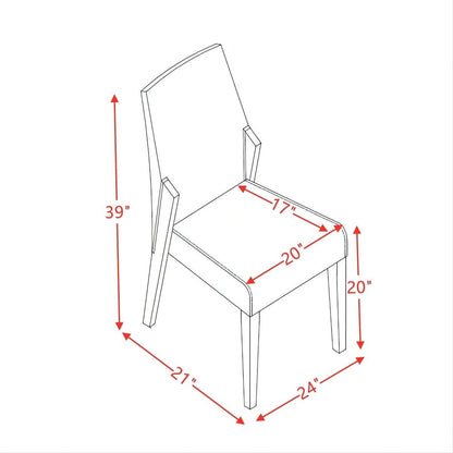 Bernice Side Chair (Set-2), Fabric & Gray Oak (2Pc/1Ctn)