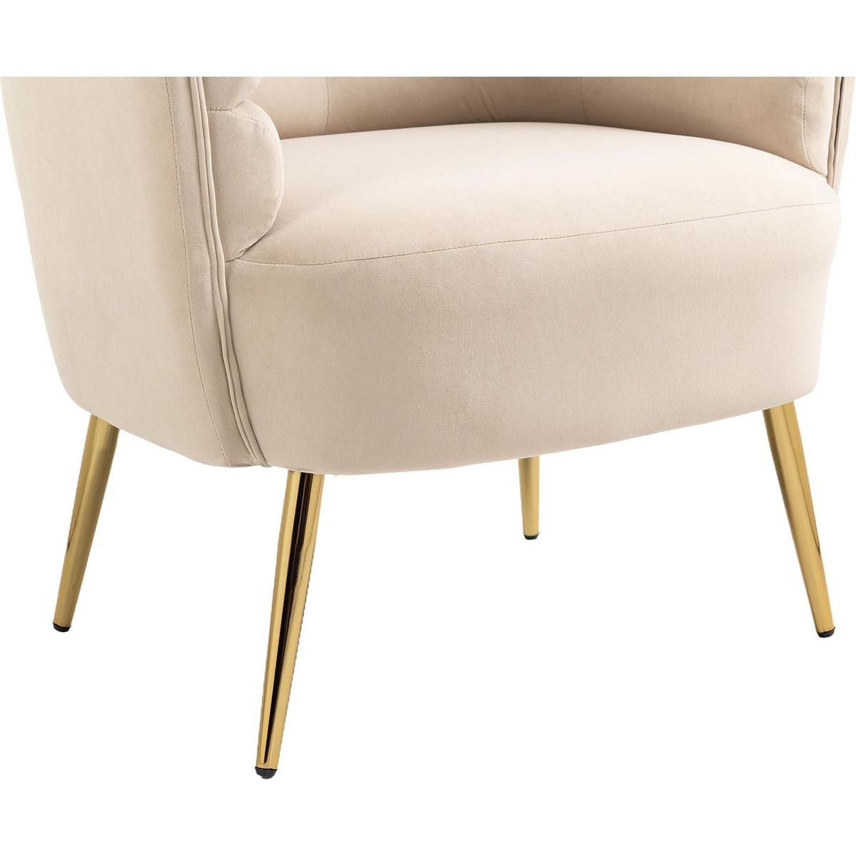 Accent Chair, leisure single chair with Golden feet