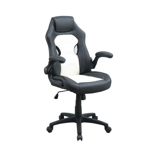 Adjustable Heigh Executive Office Chair, Black and White