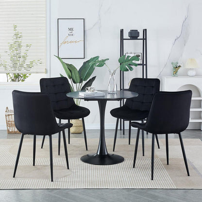 Dining Chair 2PCS (BLACK), Modern style, New technology, Suitable for restaurants, cafes, taverns, offices, living rooms, reception rooms