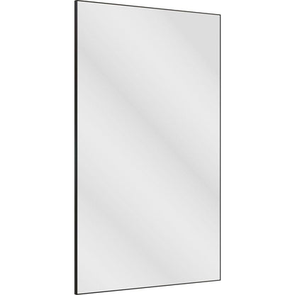 60x36 inches Extra Large Size Modern Black Bathroom Mirror with Aluminum Frame Vertical or Horizontal Hanging Decorative Wall Mirrors for Living Room Bedroom