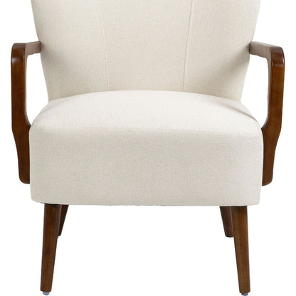 Wood Frame Armchair, Modern Accent Chair Lounge Chair for Living Room