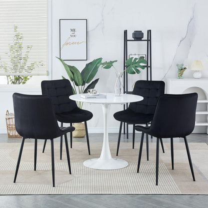 Dining Chair 2PCS (BLACK), Modern style, New technology, Suitable for restaurants, cafes, taverns, offices, living rooms, reception rooms