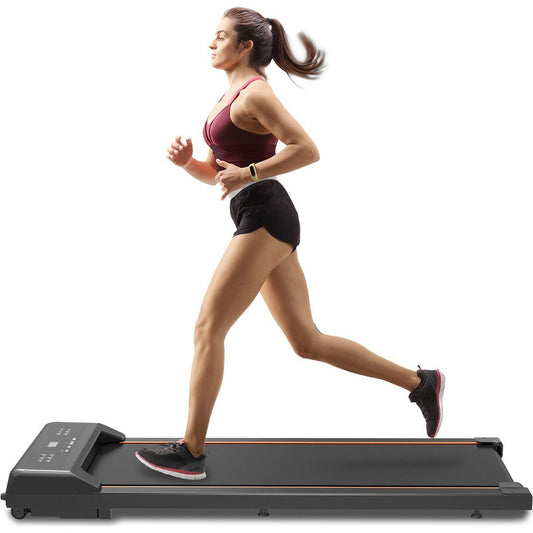 Walking Pad Under Desk Treadmill, LED Display and Remote Control Portable Treadmill for Home and Office, 2.5HP 245LBS