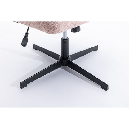 Armless Office Desk Chair No Wheels