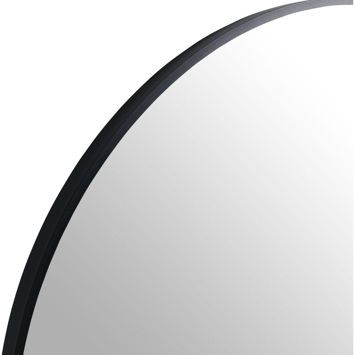 32 x 32 Inch Bathroom Mirror Black Aluminum Frame