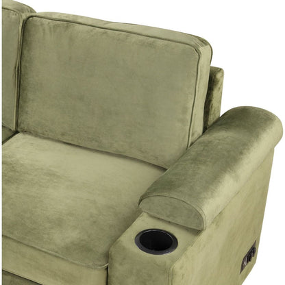 87.4" Sleeper Sofa Bed,2 in 1 Pull Out sofa bed L Shape Couch with Storage Ottoman for Living Room,Bedroom Couch and Small Apartment, Green