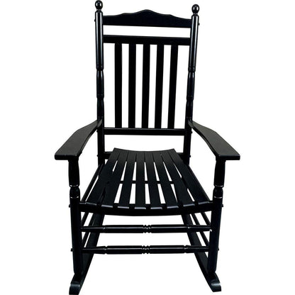 BALCONY PORCH ADULT ROCKING CHAIR-BLACK