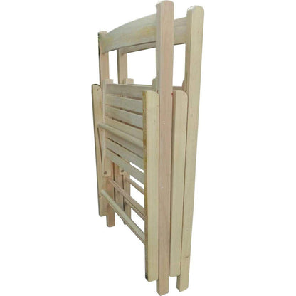 FOLDING CHAIR-2/S, FOLDABLE STYLE -NATURAL