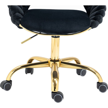 Computer Chair Office Chair Adjustable Swivel Chair Fabric Seat Home Study Chair