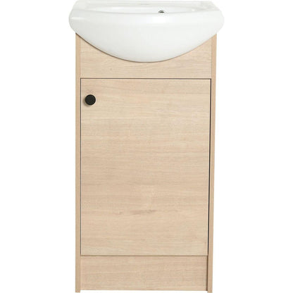 Freestanding 18 Inch Bathroom Vanity, Small Bathroom Vanity With Sink, Bathroom Vanity and Sink Combo (KD-PACKING)-G-BVB02218PLO