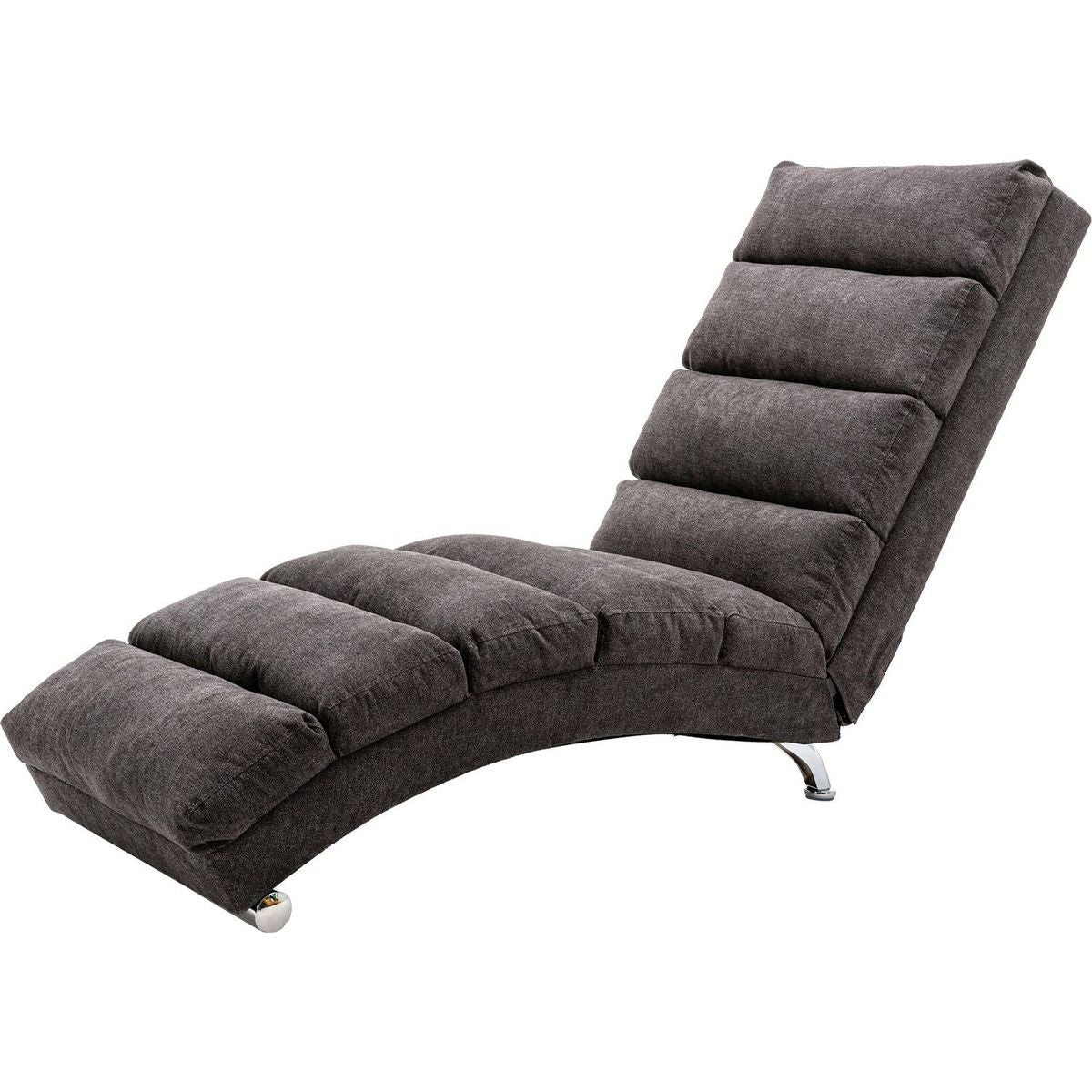 Linen Chaise Lounge Indoor Chair, Modern Long Lounger for Office or Living Room