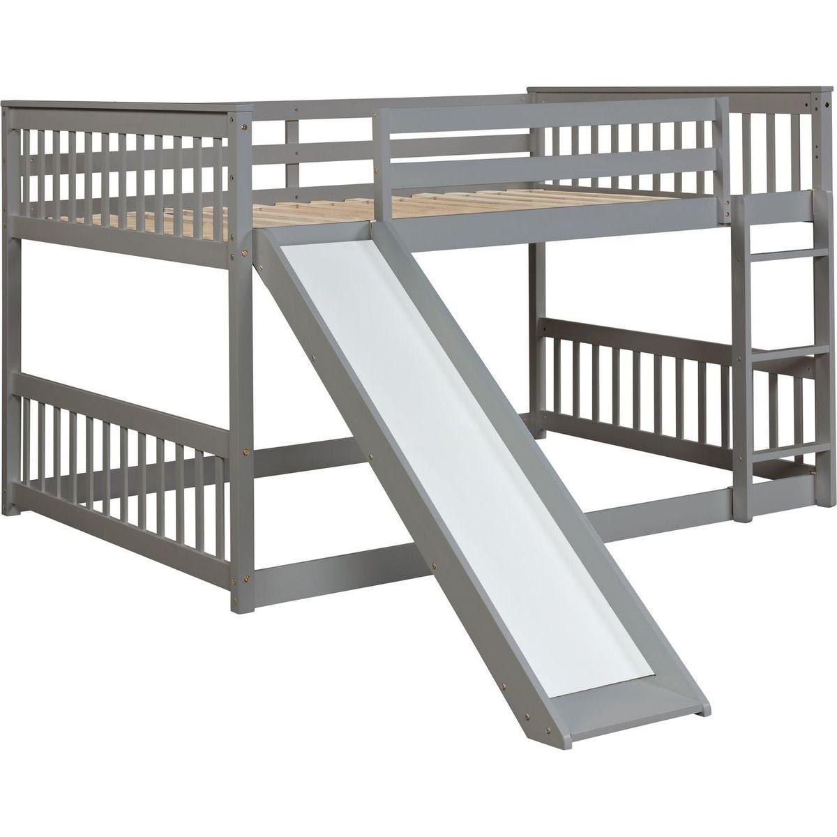 Full over Full bunk bed with Slide