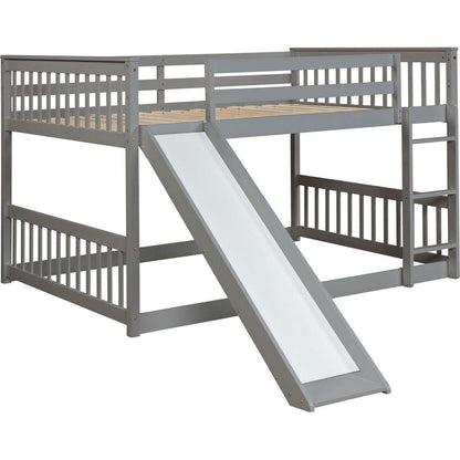 Full over Full bunk bed with Slide
