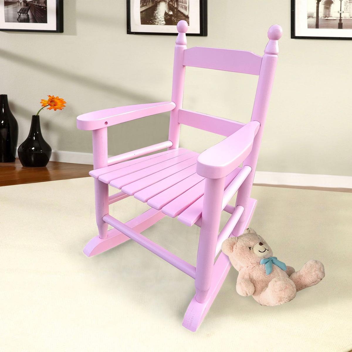 Children's rocking light pink chair- Indoor or Outdoor -Suitable for kids-Durable