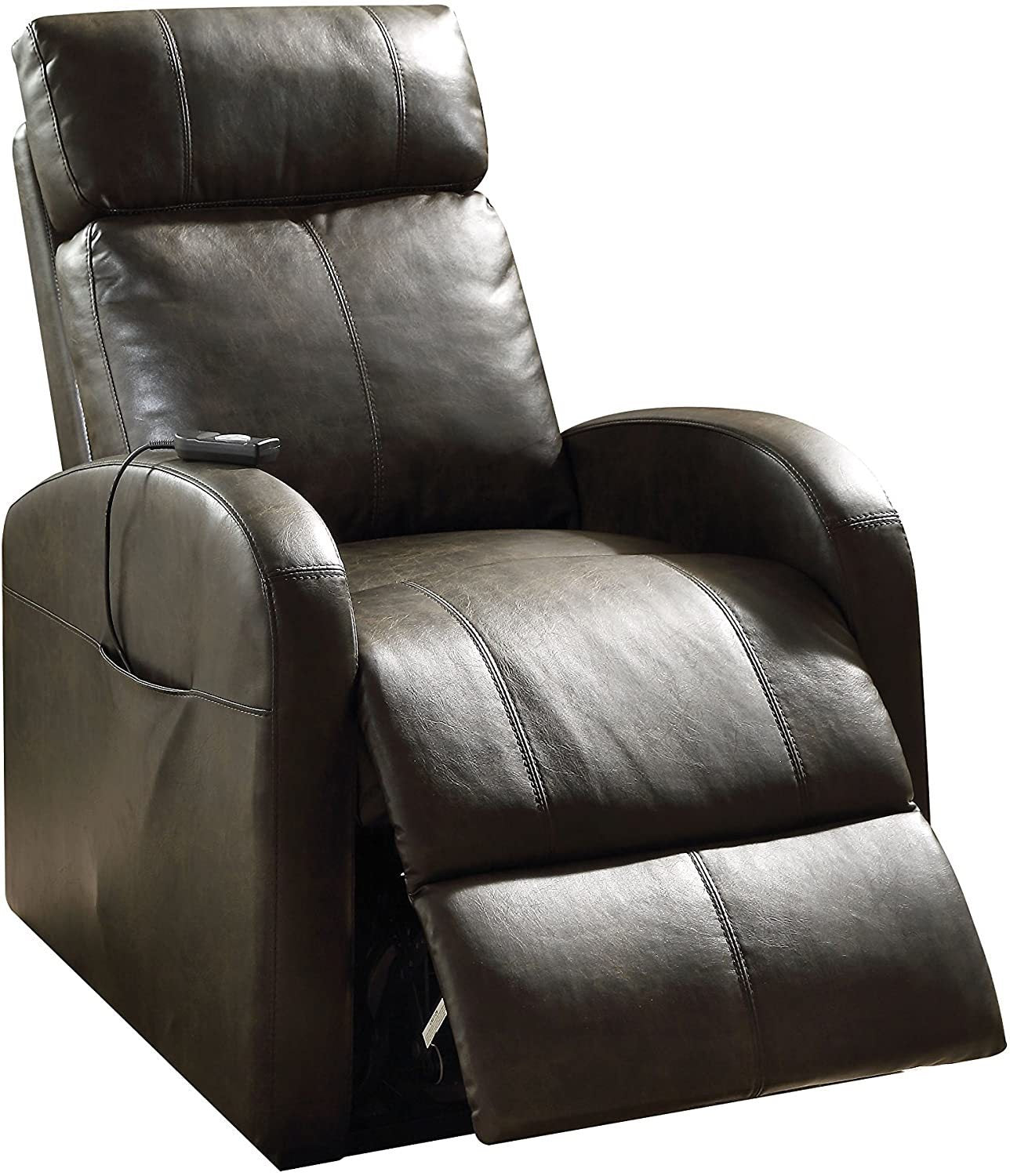 Ricardo Recliner w/Power Lift in Dark Gray PU