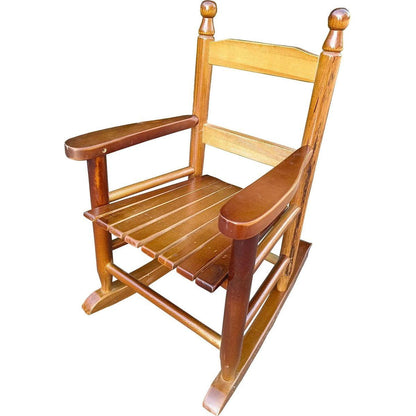 Children's rocking oak chair- Indoor or Outdoor -Suitable for kids-Durable