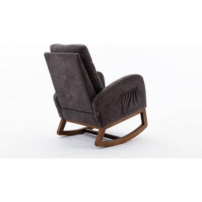 living room Comfortable rocking chair living room chair Dark Gray