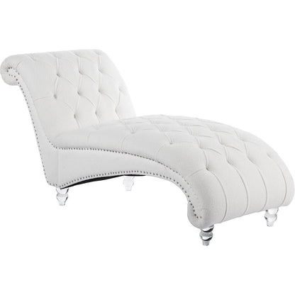 Tufted Armless Chaise Lounge