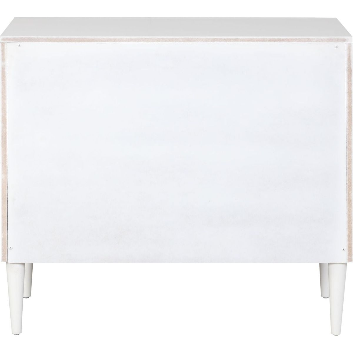 Dubni Accent Table in White & Black Finish