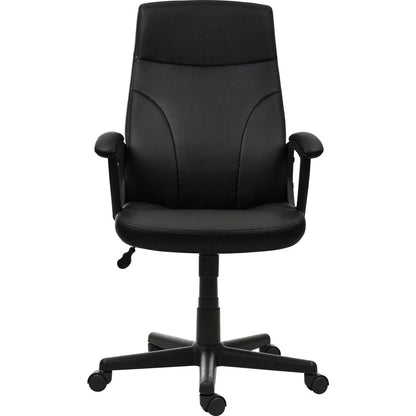 Medium Back Executive Office Chair, Black