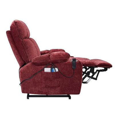 Dual OKIN Motor Power Lift Recliner Chair for Elderly Infinite Position Lay Flat 180 degree Recliner with Heat Massage