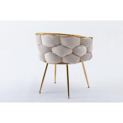 Luxury modern simple leisure velvet single sofa chair bedroom lazy person household dresser stool manicure table back chair turquoise set of 2