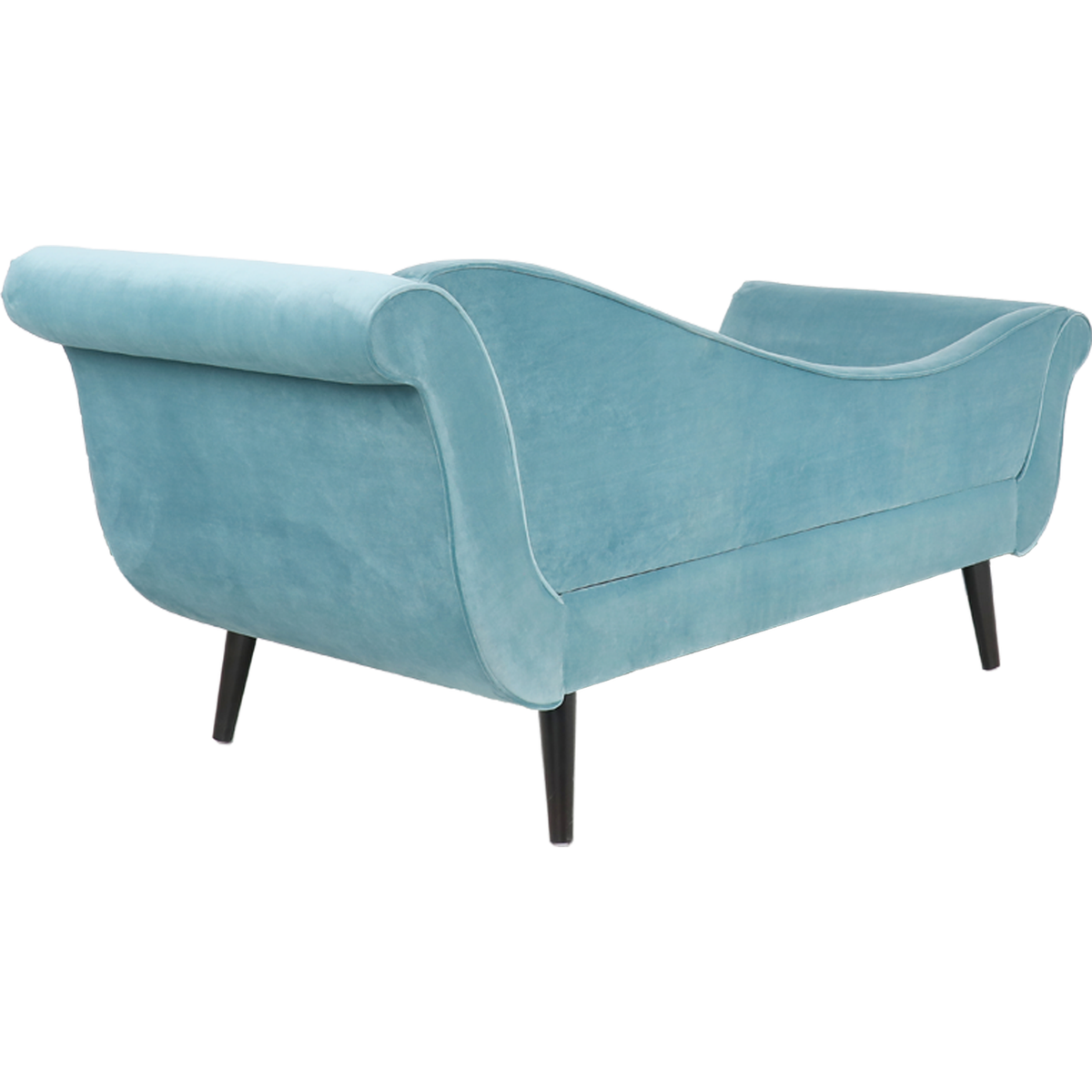 House 69" Modern Chaise Lounge for Bedroom, Office, Living Room with Turquoise Velvet Fabric - Streamdale Furniture