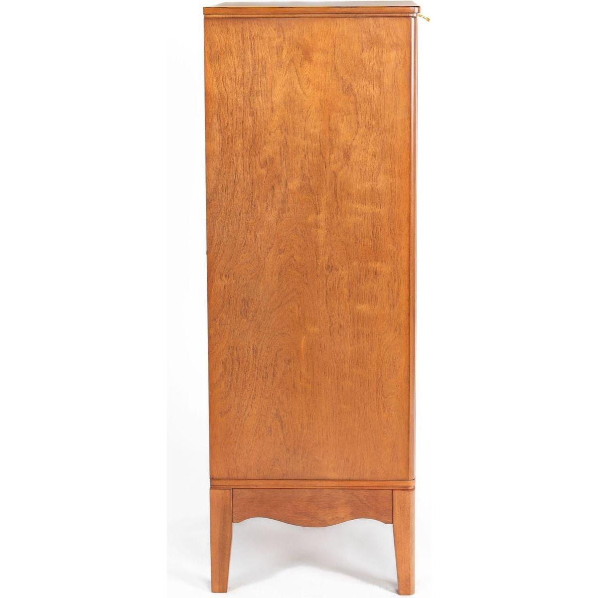 Modern Bathroom Floor Cabinet &Linen cabinet with Adjustable Shelves, Antique Brass (14.5"x12.6"x35.7")