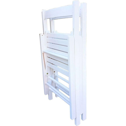 FOLDING CHAIR-2/S, FOLDABLE STYLE -WHITE