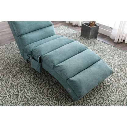 Linen Chaise Lounge Indoor Chair, Modern Long Lounger for Office or Living Room