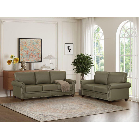 Living Room Sofa with Storage Sofa 2+3 Sectional Grey Faux Leather