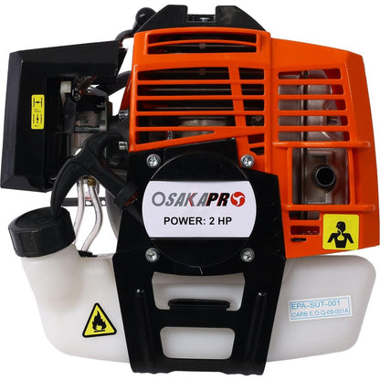 8 in 1 Multi-Functional Trimming Tool, 56CC 2-Cycle Garden Tool System with Gas Pole Saw, Hedge Trimmer, Grass Trimmer, and Brush Cutter EPA Compliant