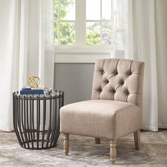 Lola Tufted Armless Chair