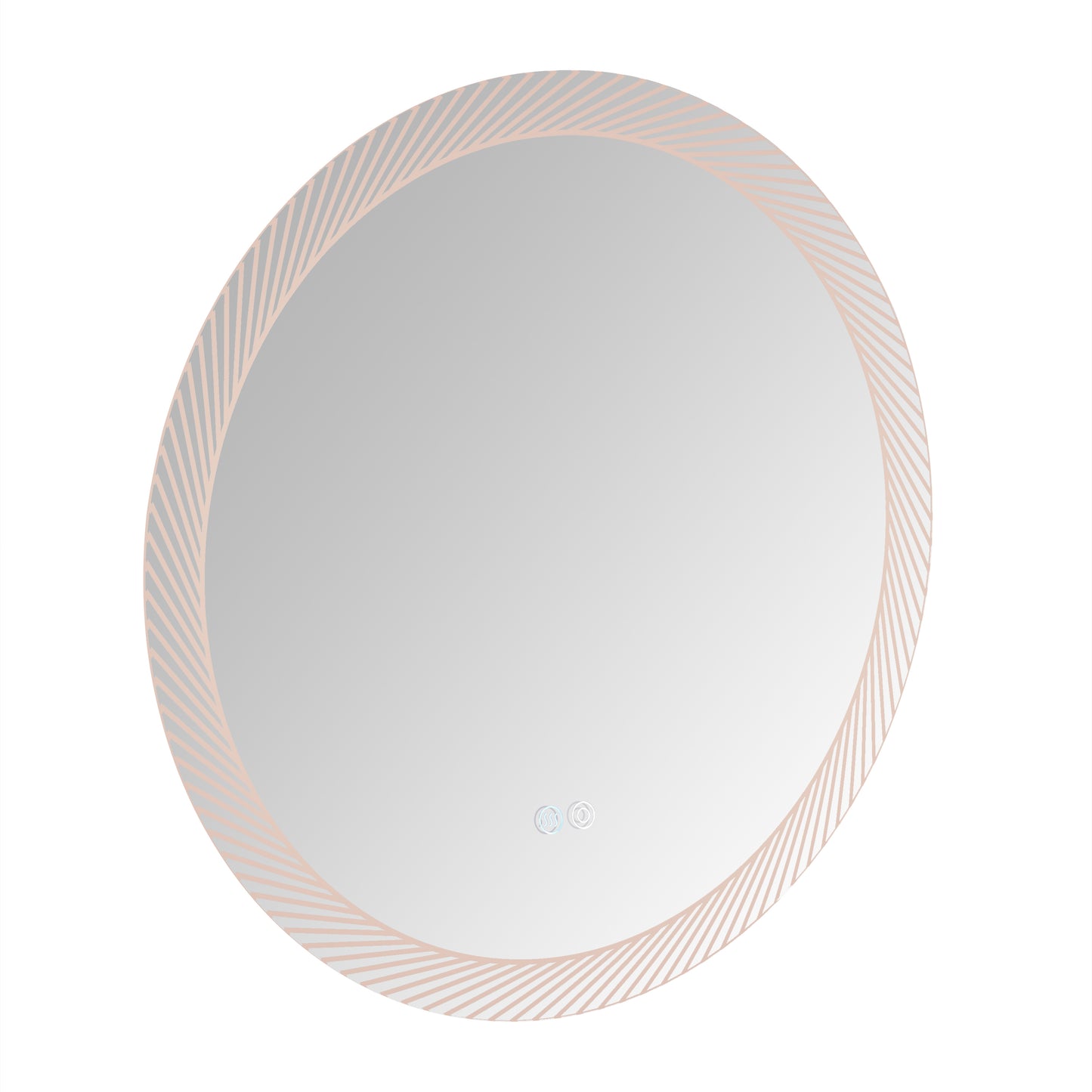 24 Inch Switch-Held Memory LED Mirror, Wall-Mounted Vanity Mirrors, Bathroom Anti-Fog Mirror, Dimmable Bathroom Mirror