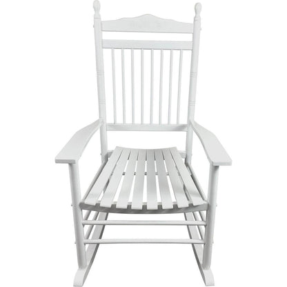 BALCONY PORCH ADULT ROCKING CHAIR - WHITE