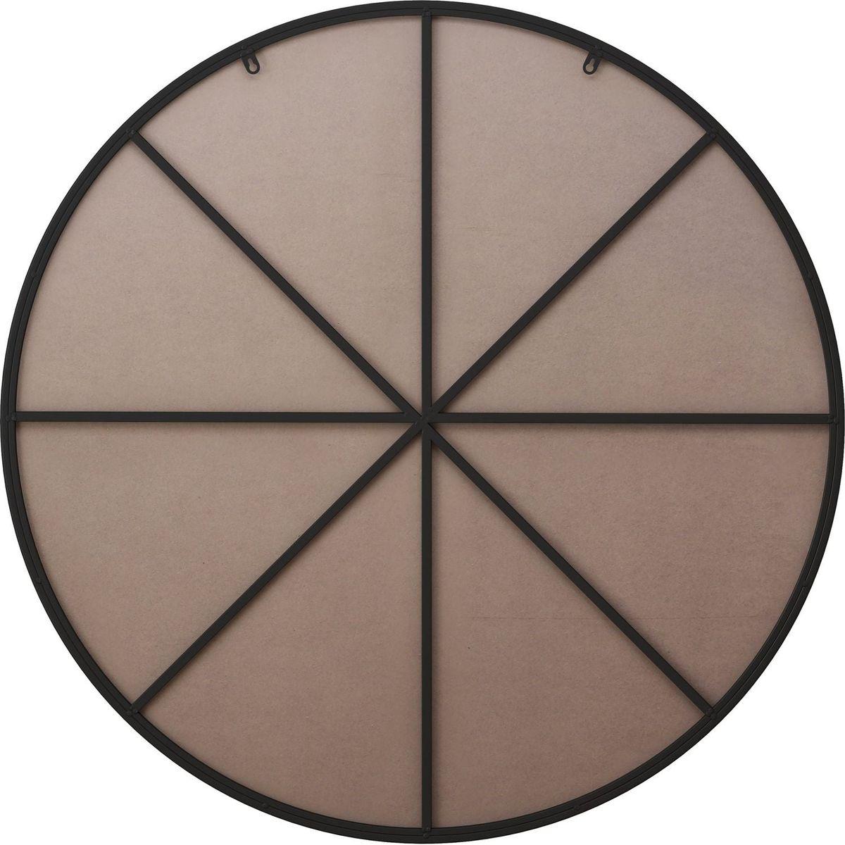 42" Wall Mounted Black Circular Mirror or Bathroom, Living Room, Bedroom Wall Decor