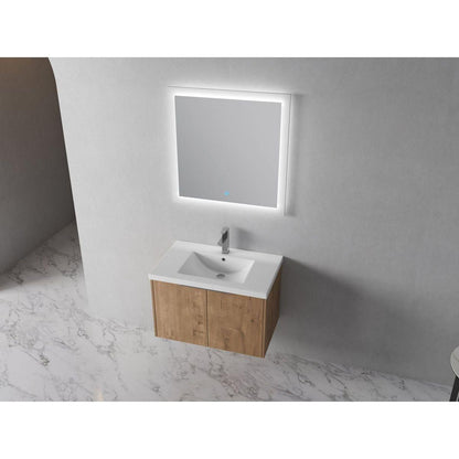 Soft Close Doors Bathroom Vanity With Sink, 30 Inch For Small Bathroom, 30x18-00630 IMO (KD-Packing)