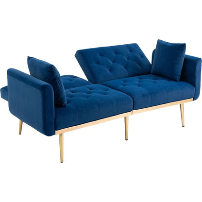 Velvet Sofa, Accent sofa .loveseat sofa with metal feet